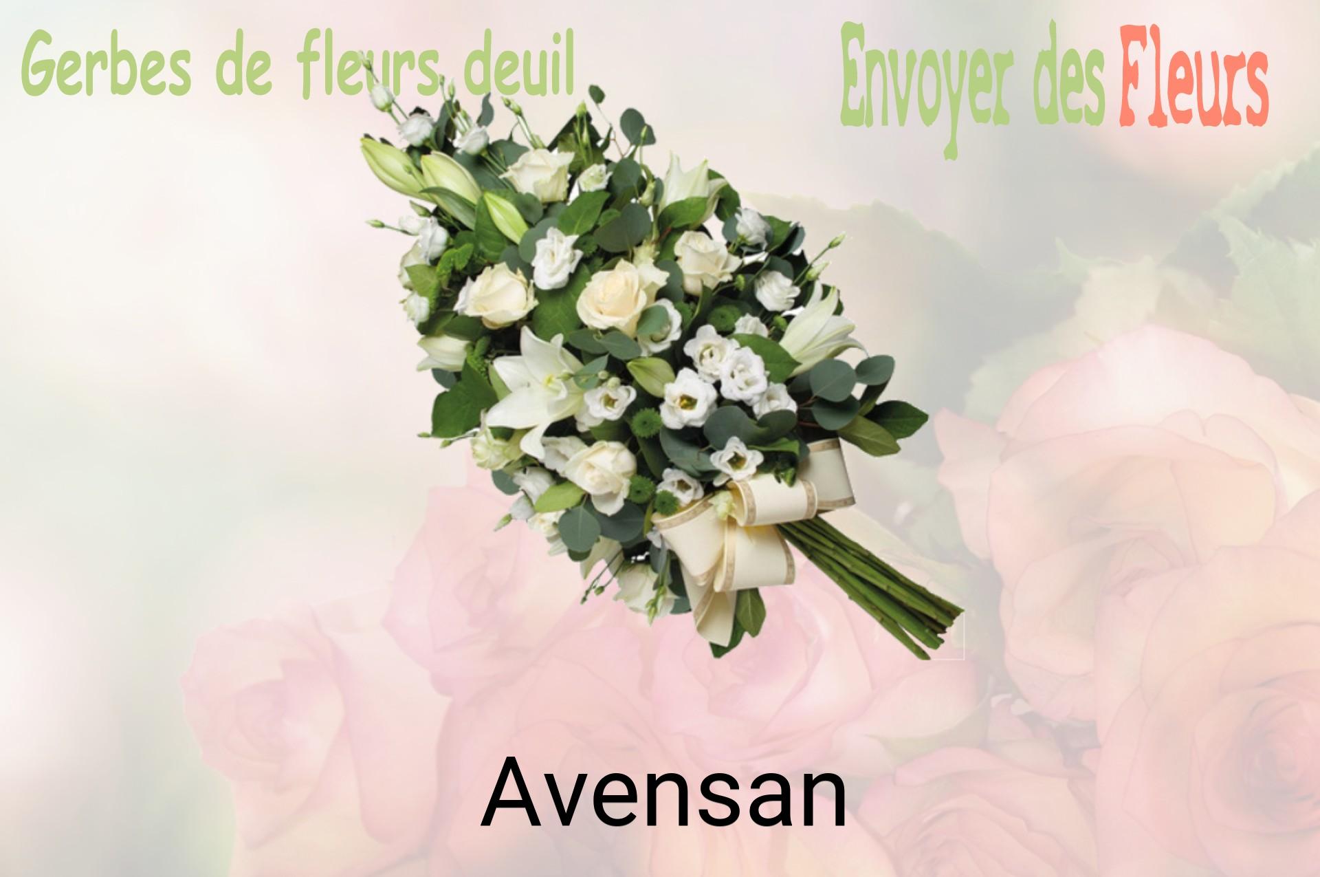 Gerbe de fleurs de deuil livrée à Avensan